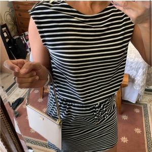 NEW MK Striped Cotton Dress. Gold Hardware. Sz M